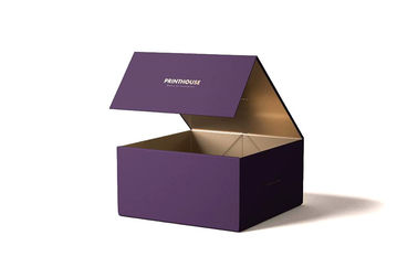 Handmade Luxury Magnetic Gift Box , Cardboard Rigid Box With Magnetic Closing Lid