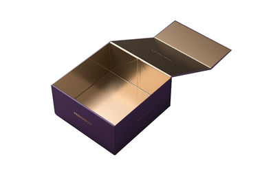 Handmade Luxury Magnetic Gift Box , Cardboard Rigid Box With Magnetic Closing Lid