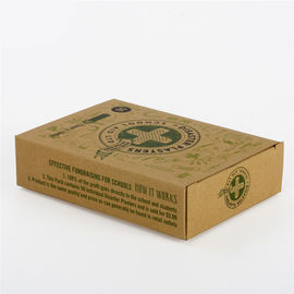 Kraft Paper Pharmaceutical Packaging Box Eco Friendly Custom Design