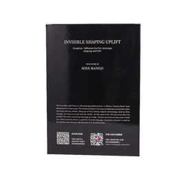 Black Paper Custom Printed Packaging Box Folding For Bra Lingerie