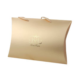 Custom Printed Paper Pillow Boxes With Handle , Personalised Packaging Boxes