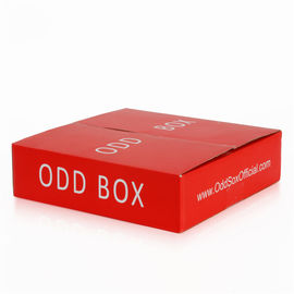 Red Corrugated Cardboard Packaging Box ，Reusable Custom Printed Corrugated Boxes