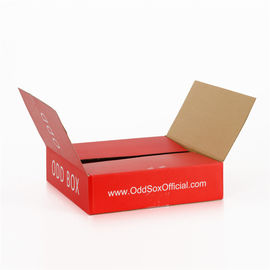 Red Corrugated Cardboard Packaging Box ，Reusable Custom Printed Corrugated Boxes