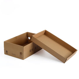 Recycle Corrugated Packaging Box , Brown Cardboard Boxes For Packing Shoes