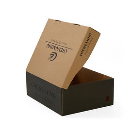 Empty Carton Corrugated Packaging Box For Shoe , Corrugated Cardboard Boxes