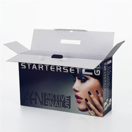 Durable Corrugated Packaging Box With Plastic Handle , cardboard boxes for packing