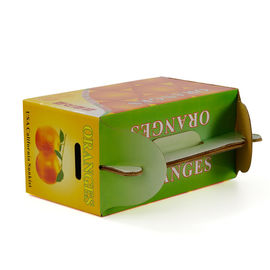 Die Cut Corrugated Cardboard Fruit Packing Boxes , recycled Fruit Shipping Boxes