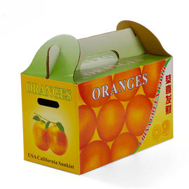 Die Cut Corrugated Cardboard Fruit Packing Boxes , recycled Fruit Shipping Boxes