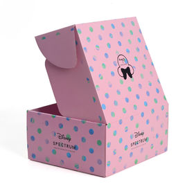 Pink Color Printed Custom Subscription Boxes  , Women Makeup Gift Packing Box