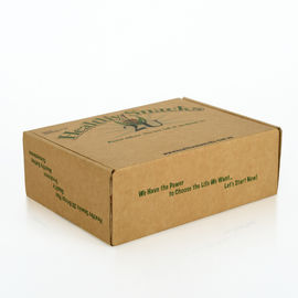 Brown Corrugated Printed Mailer Boxes / Cardboard Shipping Boxes Custom Sizes