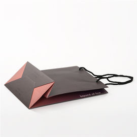 Luxury Personalised Shopping Bags , Colored Paper Bags With Handles