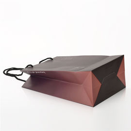 Luxury Personalised Shopping Bags , Colored Paper Bags With Handles