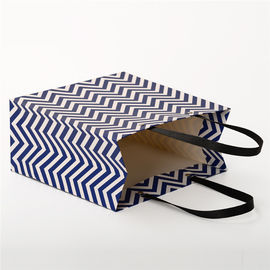 Samll Printed Paper Bags Custom Logo , Paper Gift Bags With Eyelet Paper Handle