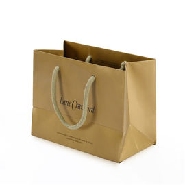 Recyclable Luxury Branded Paper Bags , Custom Printed Paper Shopping Bags