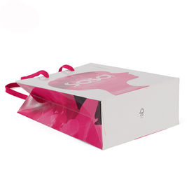 Paper Gift Bags With Handles , Retail Carrier Bags Customized Brand Name