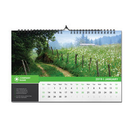 Monthly Print On Demand Wall Calendar Customized Size For Advertising