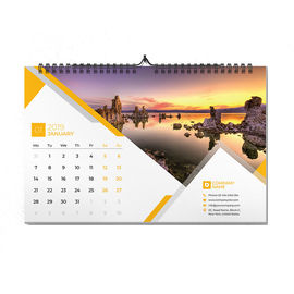 Monthly Print On Demand Wall Calendar Customized Size For Advertising