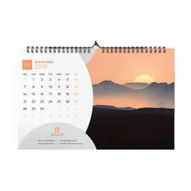 Monthly Print On Demand Wall Calendar Customized Size For Advertising