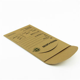 Custom Printed Brown Kraft Paper Envelope With Own Logo Eco Friendly