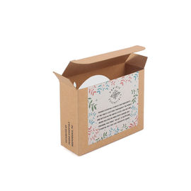 Eco Friendly Die Cut Kraft Paper Soap Box With Custom Printed Logo