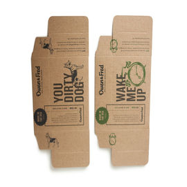 Custom Printed Die Cut Soap Packaging Box With Recycled Brown Kraft Paper