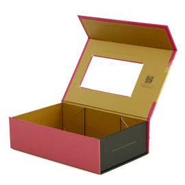 Rigid Paper Foldable Gift Box Book Shaped Yellow Color Your Own Logo Accept