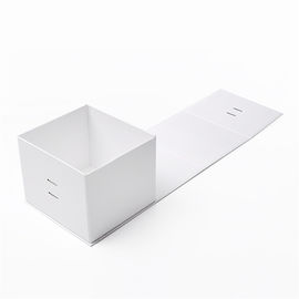 Custom White Magnetic Folding Rigid Boxes With Ribbon For Gift Packaging