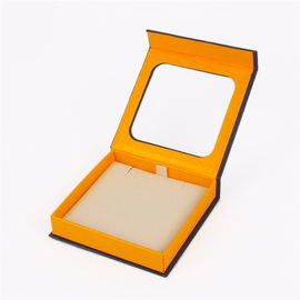 Decorative Magnetic Closure Gift Box With PVC Window /  Jewelry Box Packaging