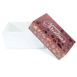 Custom Printed Paper Christmas Box With Lid For Gift Packaging