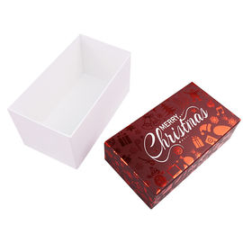 Custom Printed Paper Christmas Box With Lid For Gift Packaging