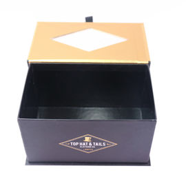 Rectangle Ribbon Handle CMYK Magnetic Flap Gift Box