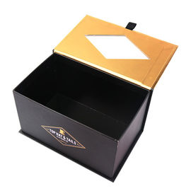 Rectangle Ribbon Handle CMYK Magnetic Flap Gift Box