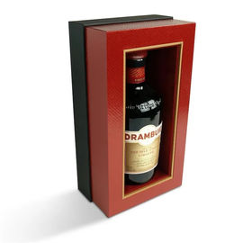 Custom Premium Rigid Cardboard Clamshell Wine Box With EVA Foam Insert