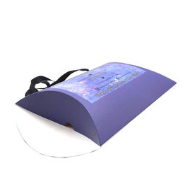Custom Logo Wave Hair Gift Box Pillow Packaging Boxes With Handle