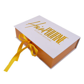 Luxury Custom Logo Wigs Packaging Box With Ribbon And Satin For Hair Extensions
