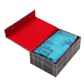 Custom Luxury Scarf Gift Box Packaging / Silk Scarf Box With Magnetic