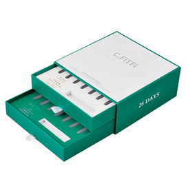Customized Luxury Rigid Cardboard Drawer Box Packaging With Sliding Cover