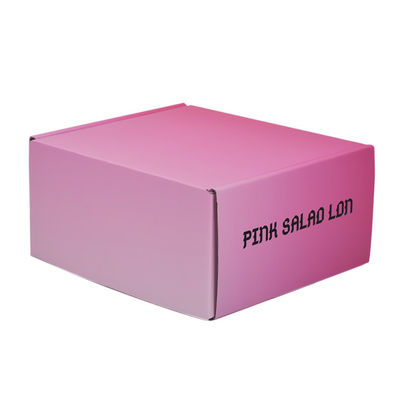 Custom Luxury Gradient Pink Color Cardboard Paper Mailing Packaging Boxes