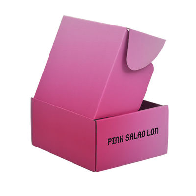 Custom Luxury Gradient Pink Color Cardboard Paper Mailing Packaging Boxes