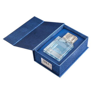 Custom Luxury Blue Cologne Perfume Bottle Gift Boxes With Insert