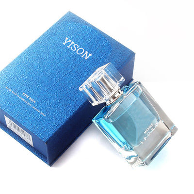 Custom Luxury Blue Cologne Perfume Bottle Gift Boxes With Insert