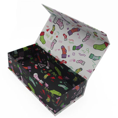Custom Printing Luxury Magnetic Closure Socks Packaging Gift Box