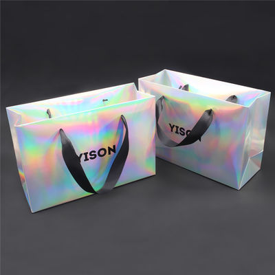 Luxury Custom Printed Popular Shopping Gift Holographic Paper Bag