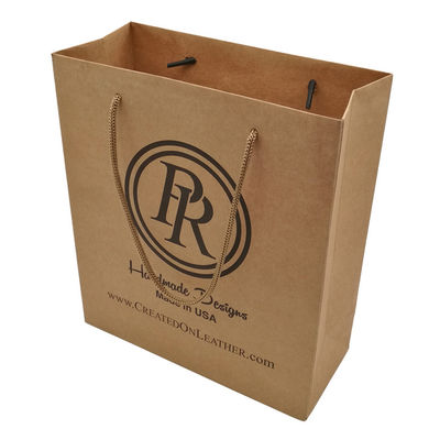 Cheap Recycled Custom Logo Printed Personalized Kraft Paper Bags With Handles