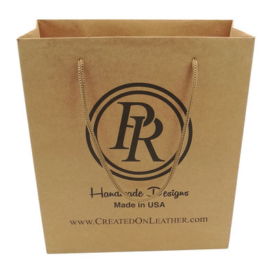 Cheap Recycled Custom Logo Printed Personalized Kraft Paper Bags With Handles