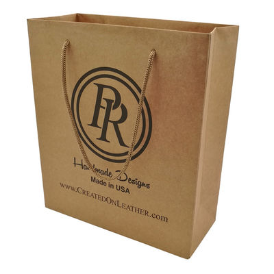 Cheap Recycled Custom Logo Printed Personalized Kraft Paper Bags With Handles