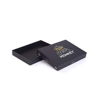 Custom Luxury Cardboard Matte Black Boxes For Clothing Packaging
