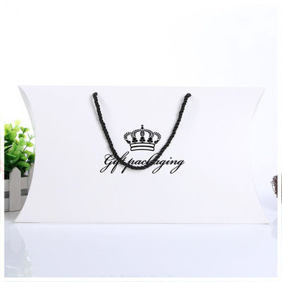 Custom Logo Printing Paper Pink Pillow Gift Box Wholesale Pillow Box Packaging For Hair Bundles