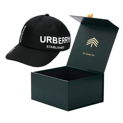 Custom Logo Printing Large Square Vintage Baseball Snapback Cap Hat Boxes Packaging