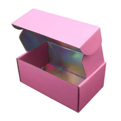 Custom Logo Printed Paper hologram gift box Holographic Mailing Mailer shipping Packaging Box